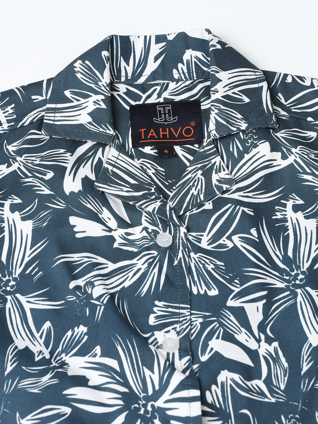 Floral Breeze Boys Collar Shirt