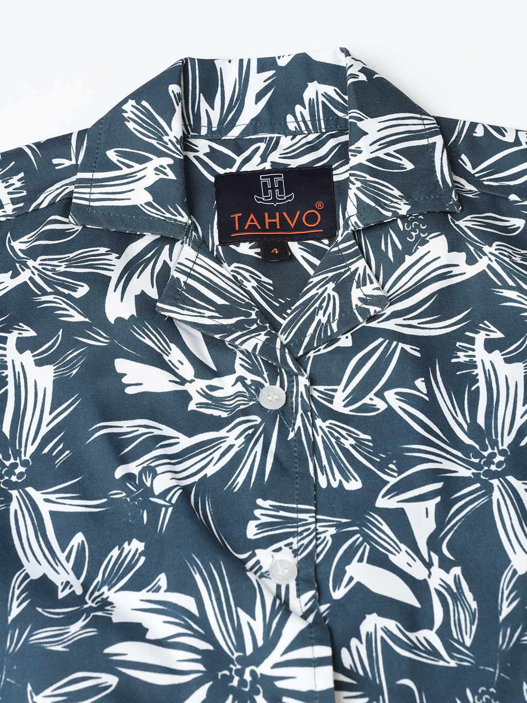 Floral Breeze Boys Collar Shirt
