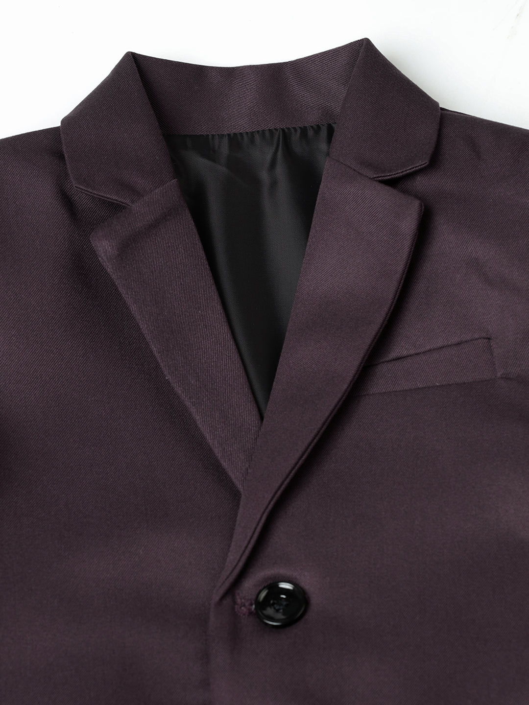 Coffee Brown Notched Lapel Suit Set - Tututree