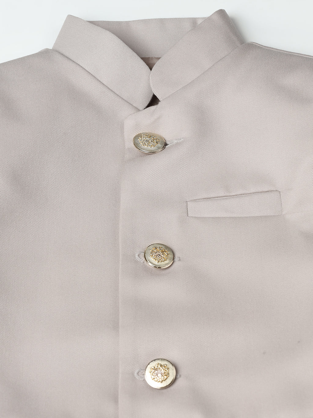 Beige Bandhgala Blazer & Trouser Set