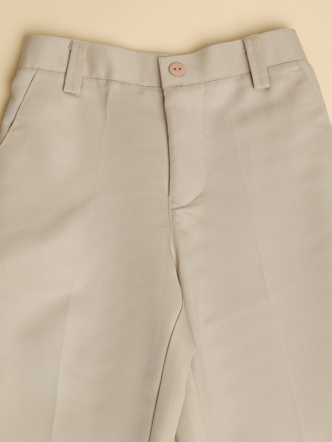 Light Beige Formal Trousers - Tahvo India