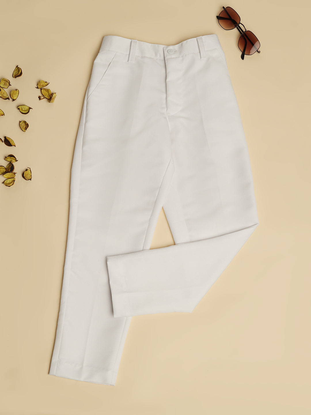 Light White Formal Trousers - Tahvo India
