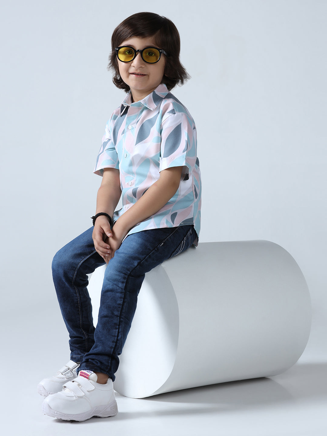 Pastel Pop Abstract Print Shirt