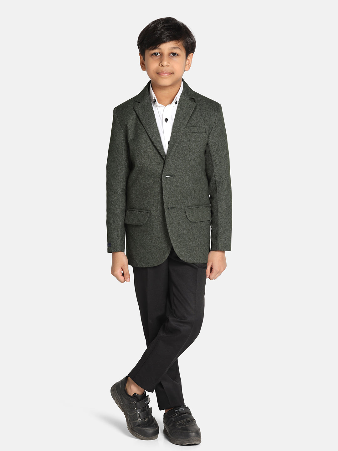 Boys Dark Green Suit Set - Tahvo India