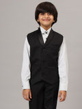 Boys Black Tuxedo Waistcoat - Tututree