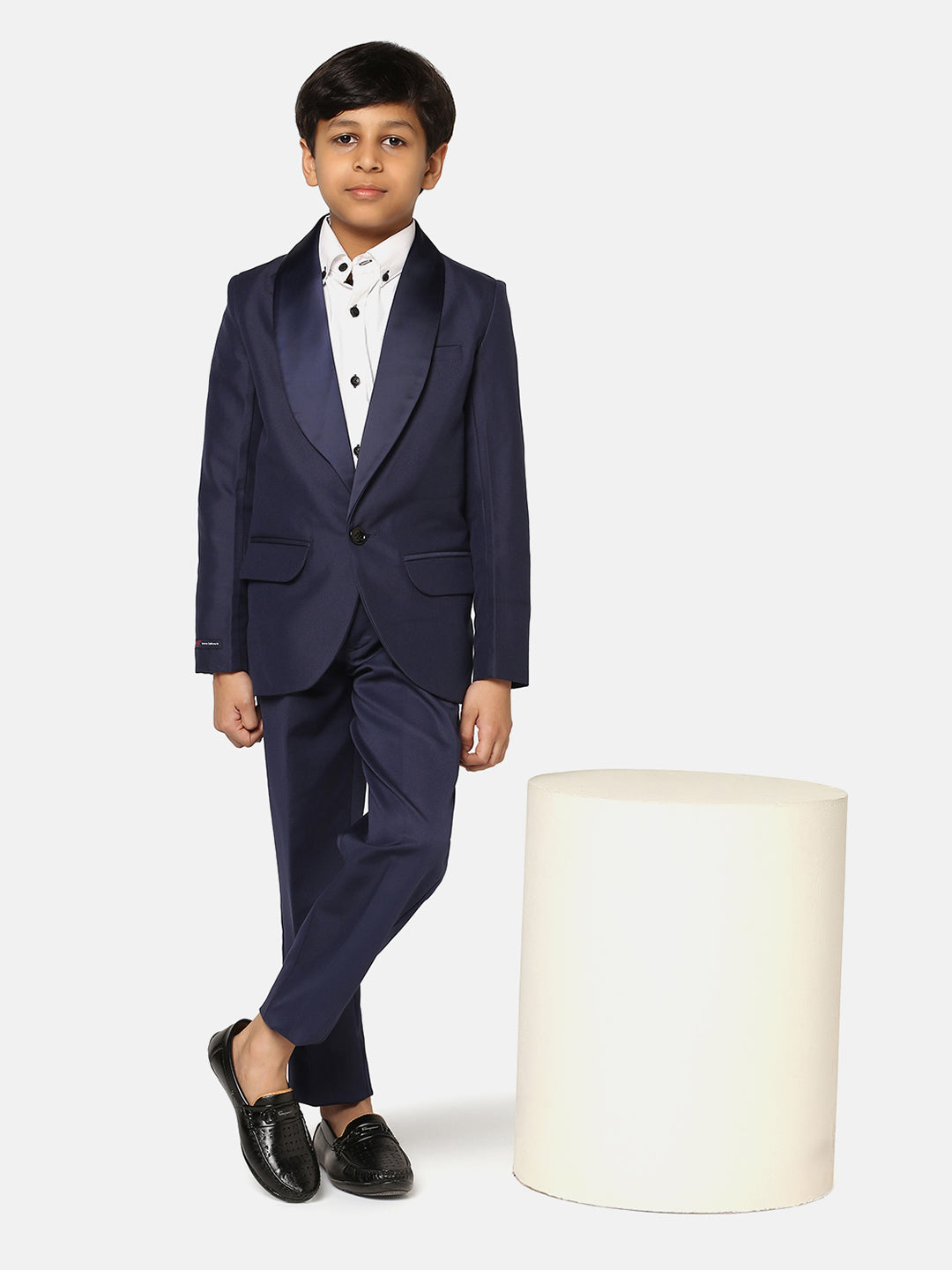 Boys Blue Tuxedo Suit - Tahvo India