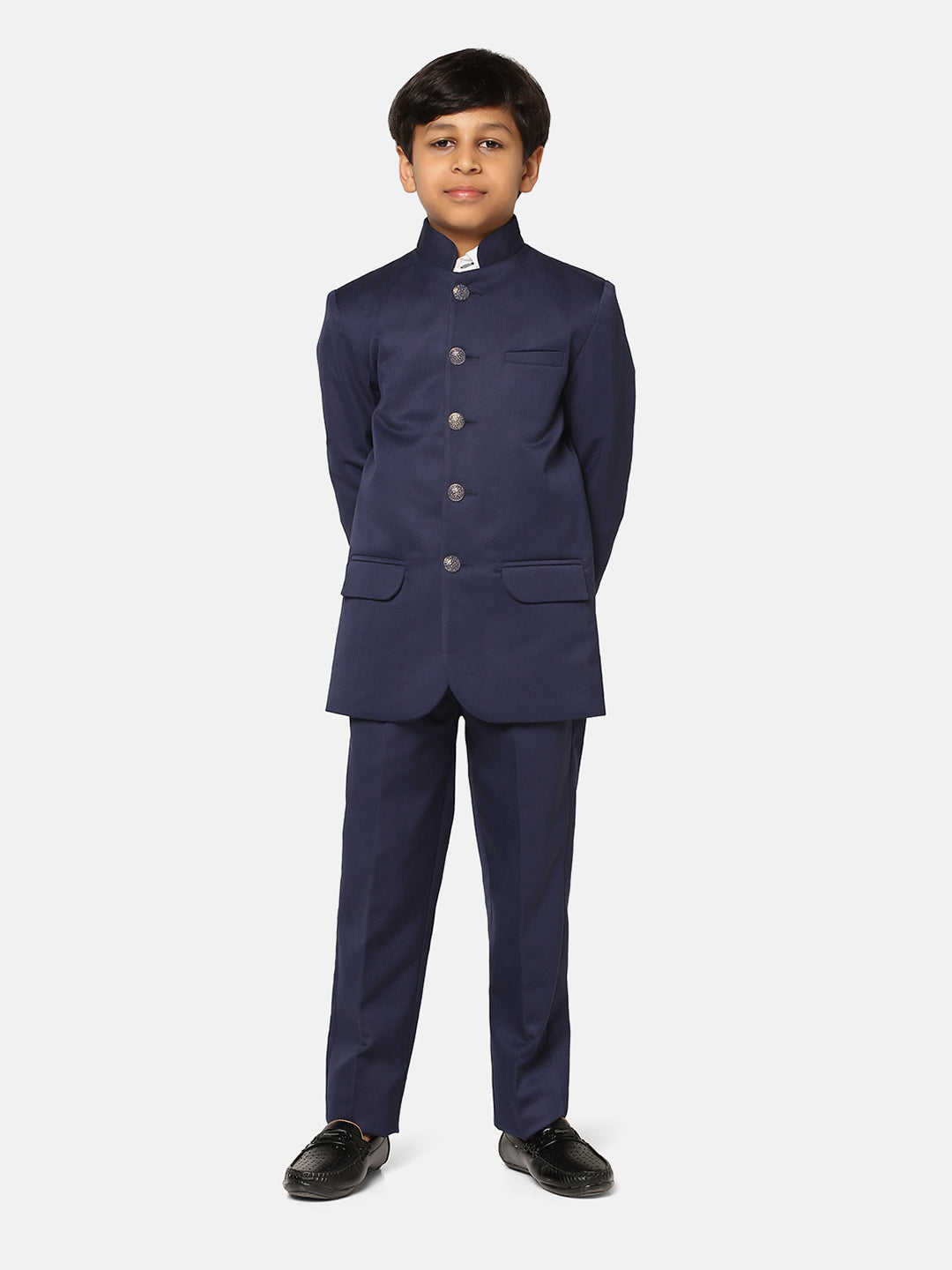Kids Blue Bandgala Suit - Tahvo India