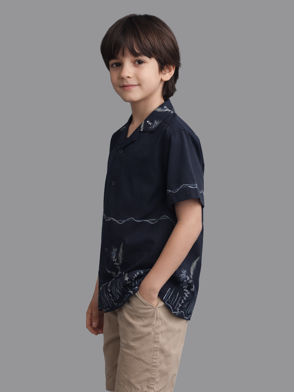 Boy Blue Printed Shirt