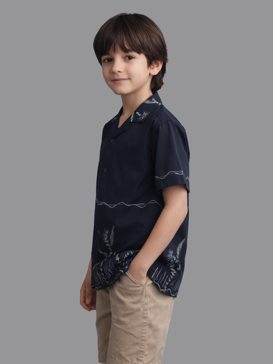 Boy Blue Printed Shirt