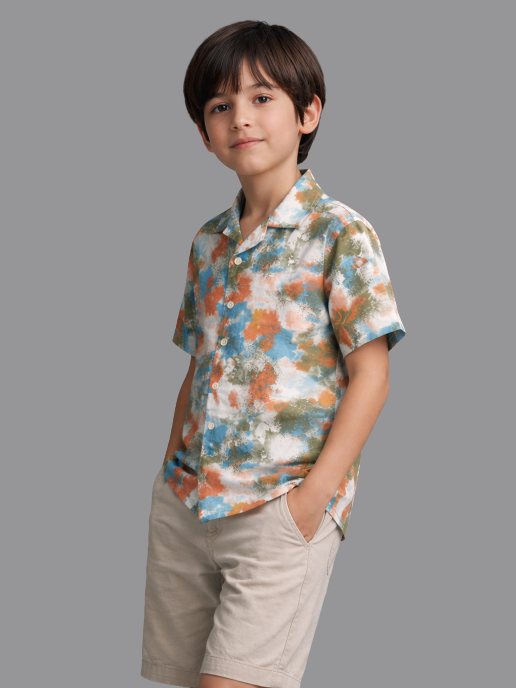 Casual cotton half sleeves shirt