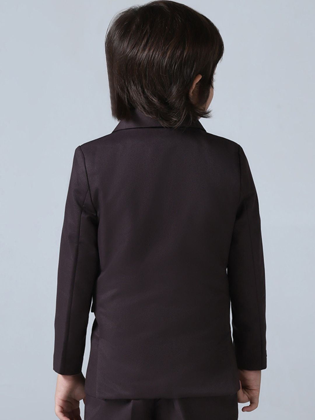 Boys Coffee Brown Notched Blazer