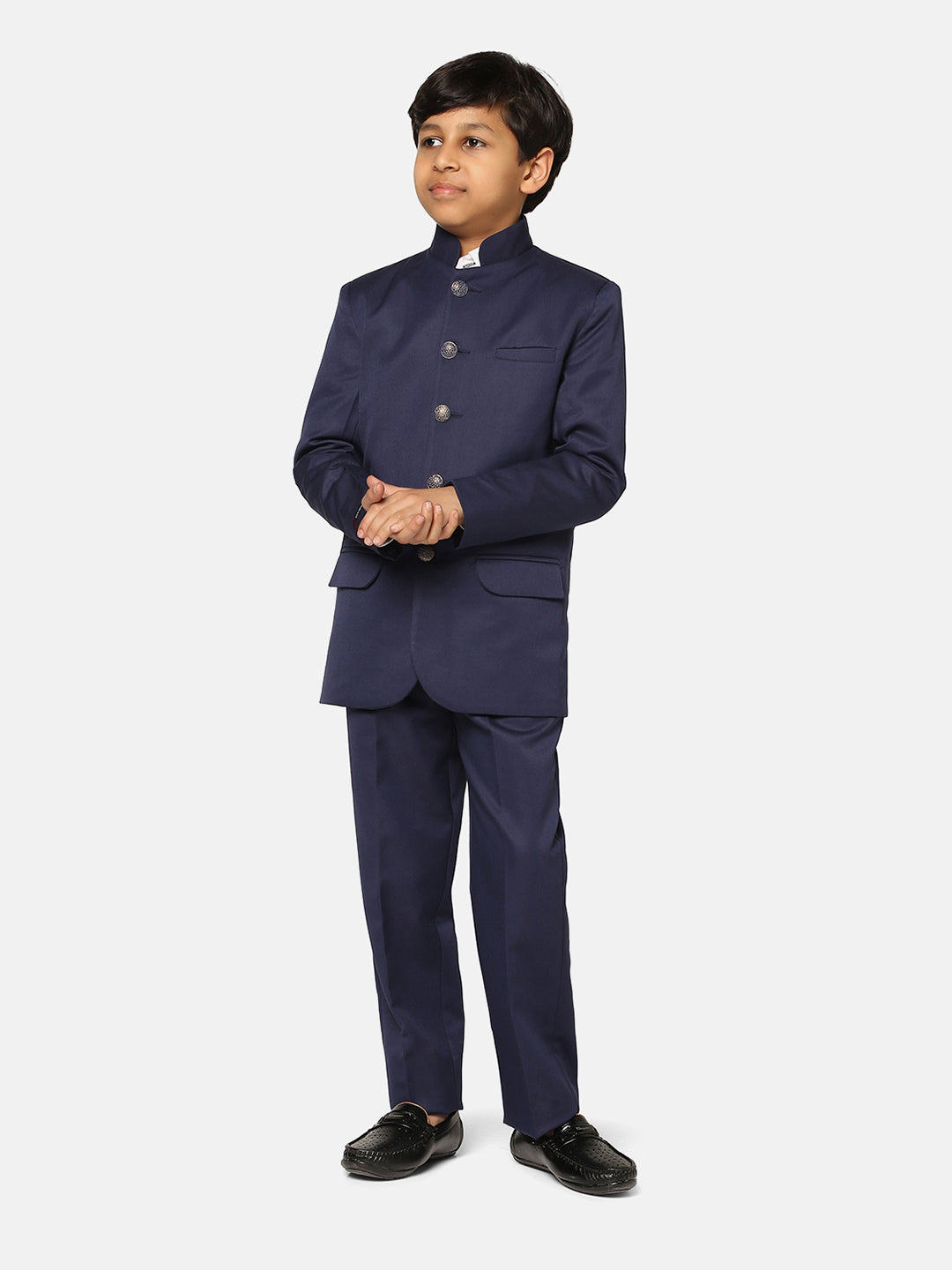 Kids Blue Bandgala Suit - Tahvo India