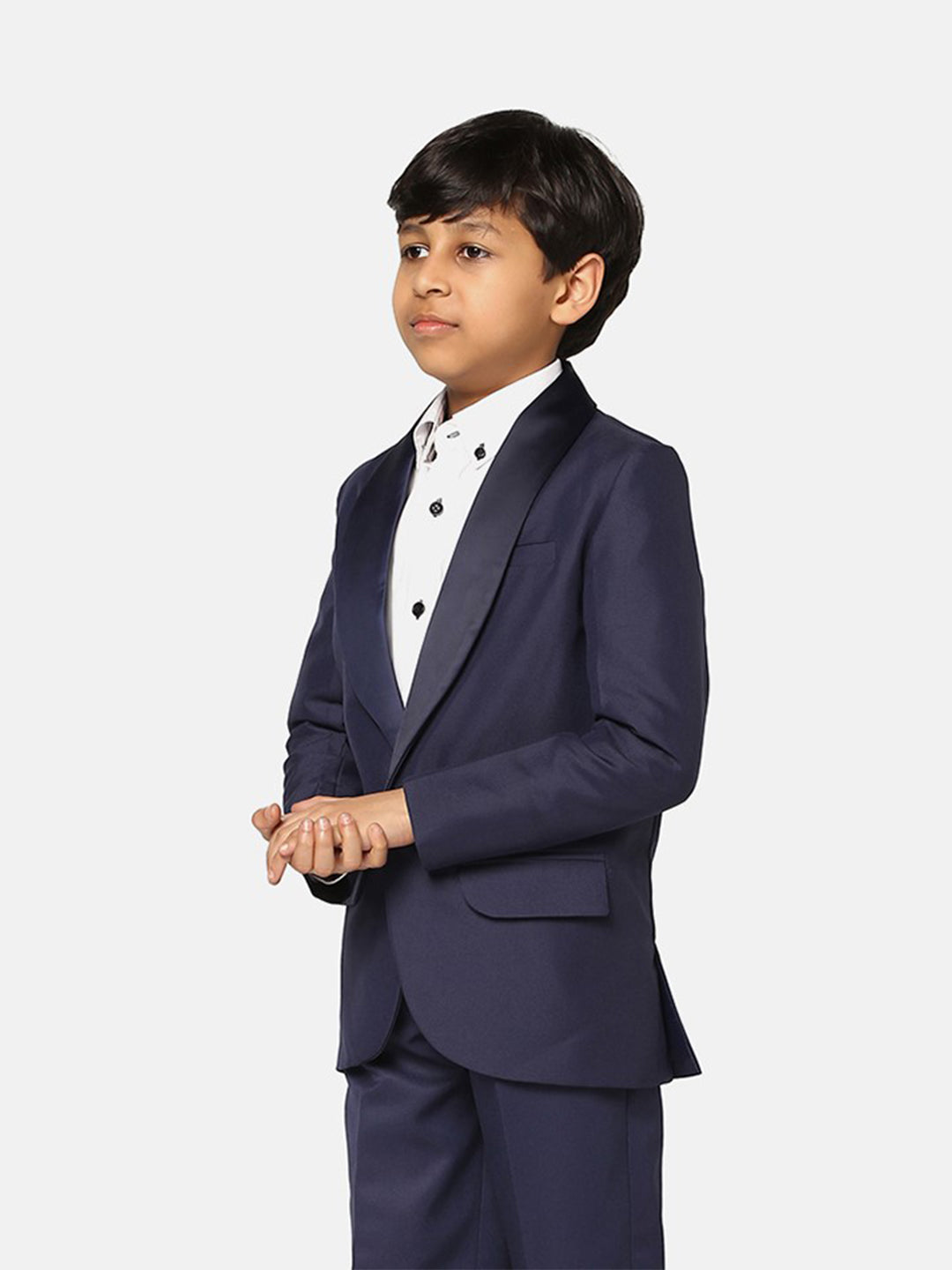 Boys Blue Tuxedo Suit - Tahvo India