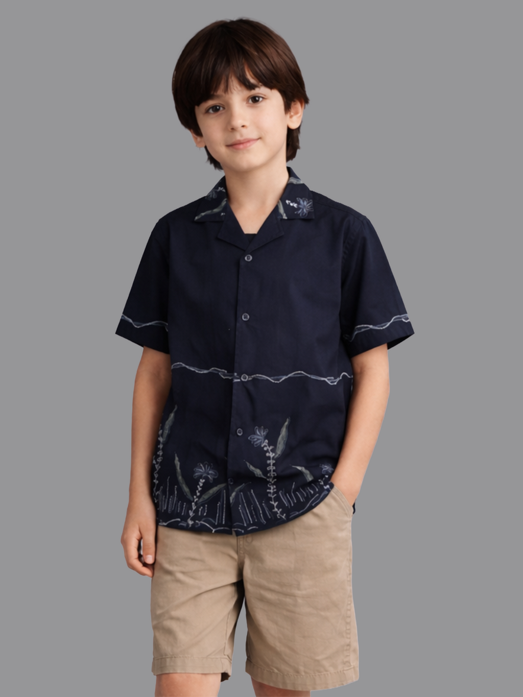 Boy Blue Printed Shirt