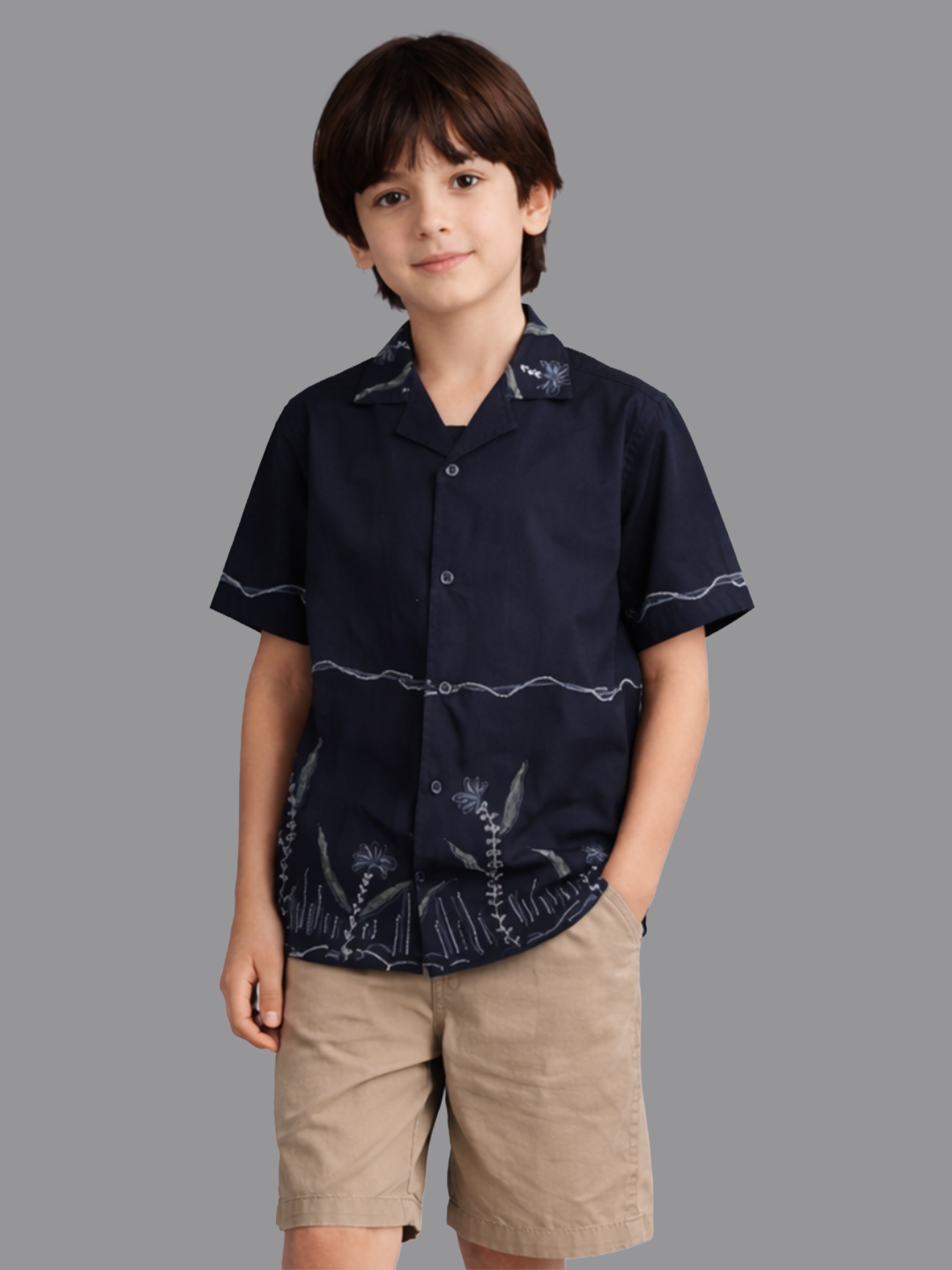 Boy Blue Printed Shirt
