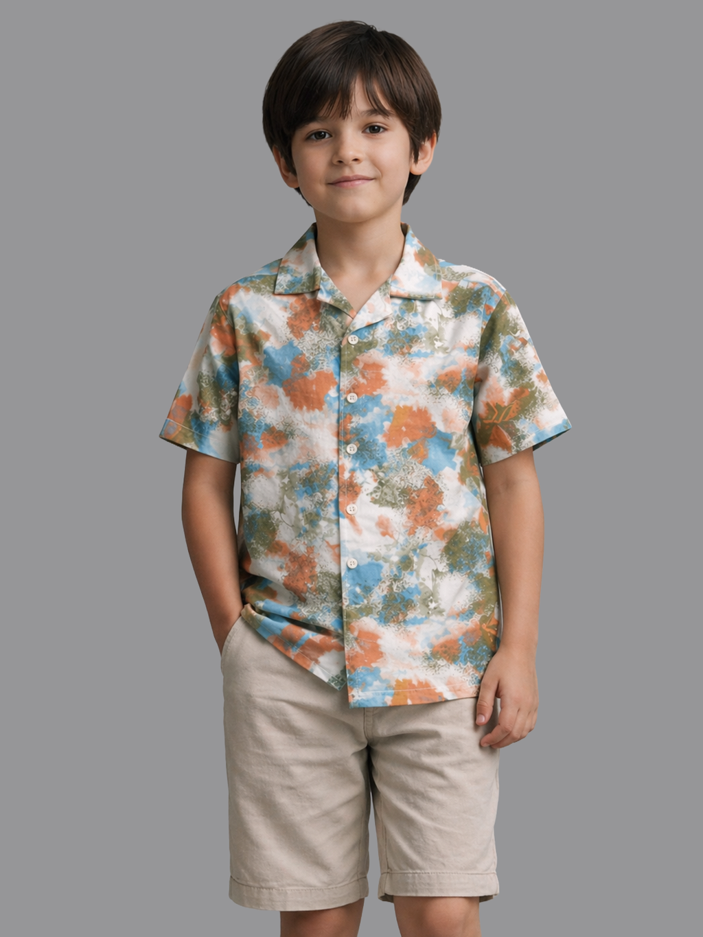 Casual cotton half sleeves shirt