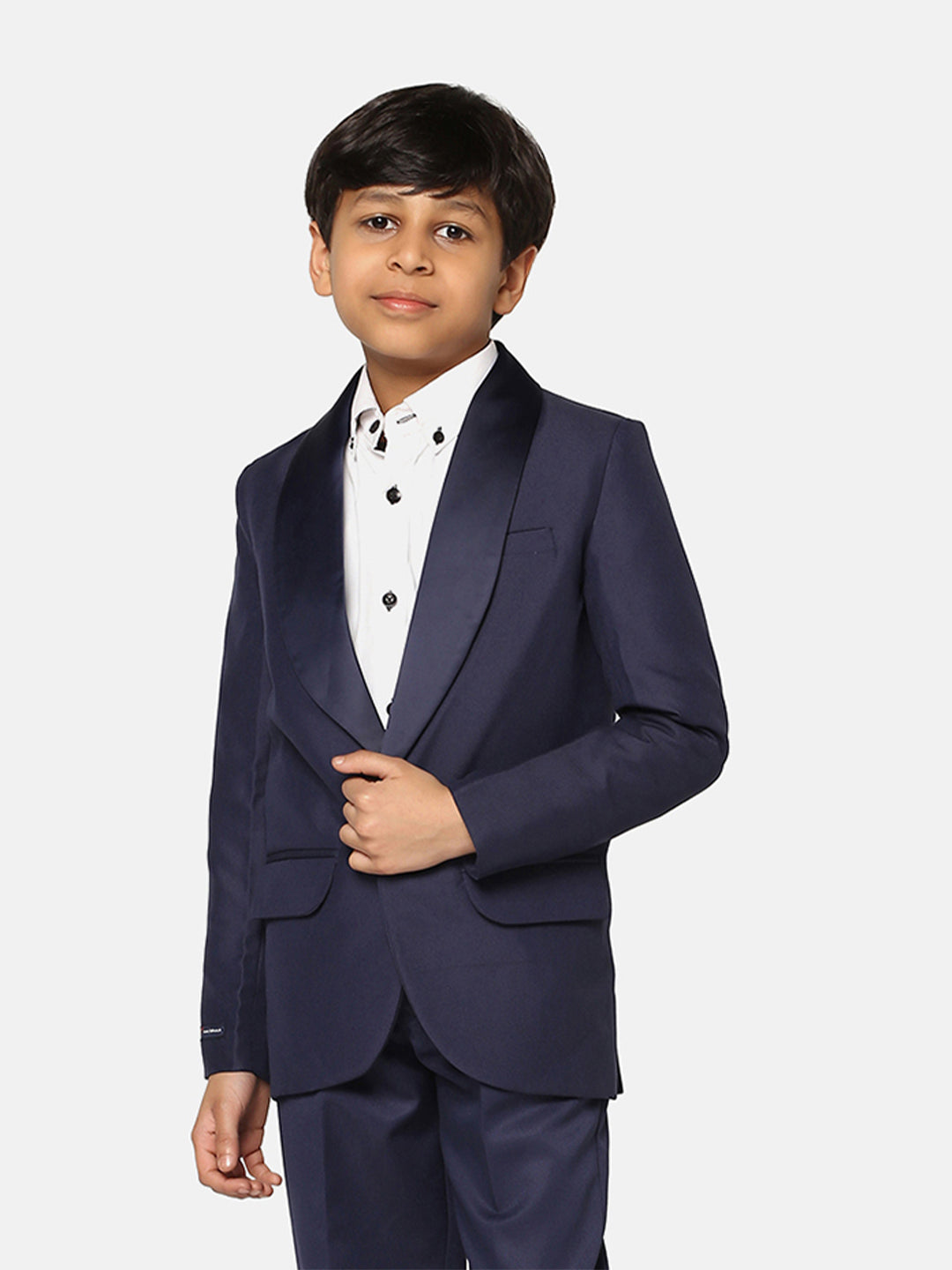 Boys Blue Tuxedo Suit - Tahvo India