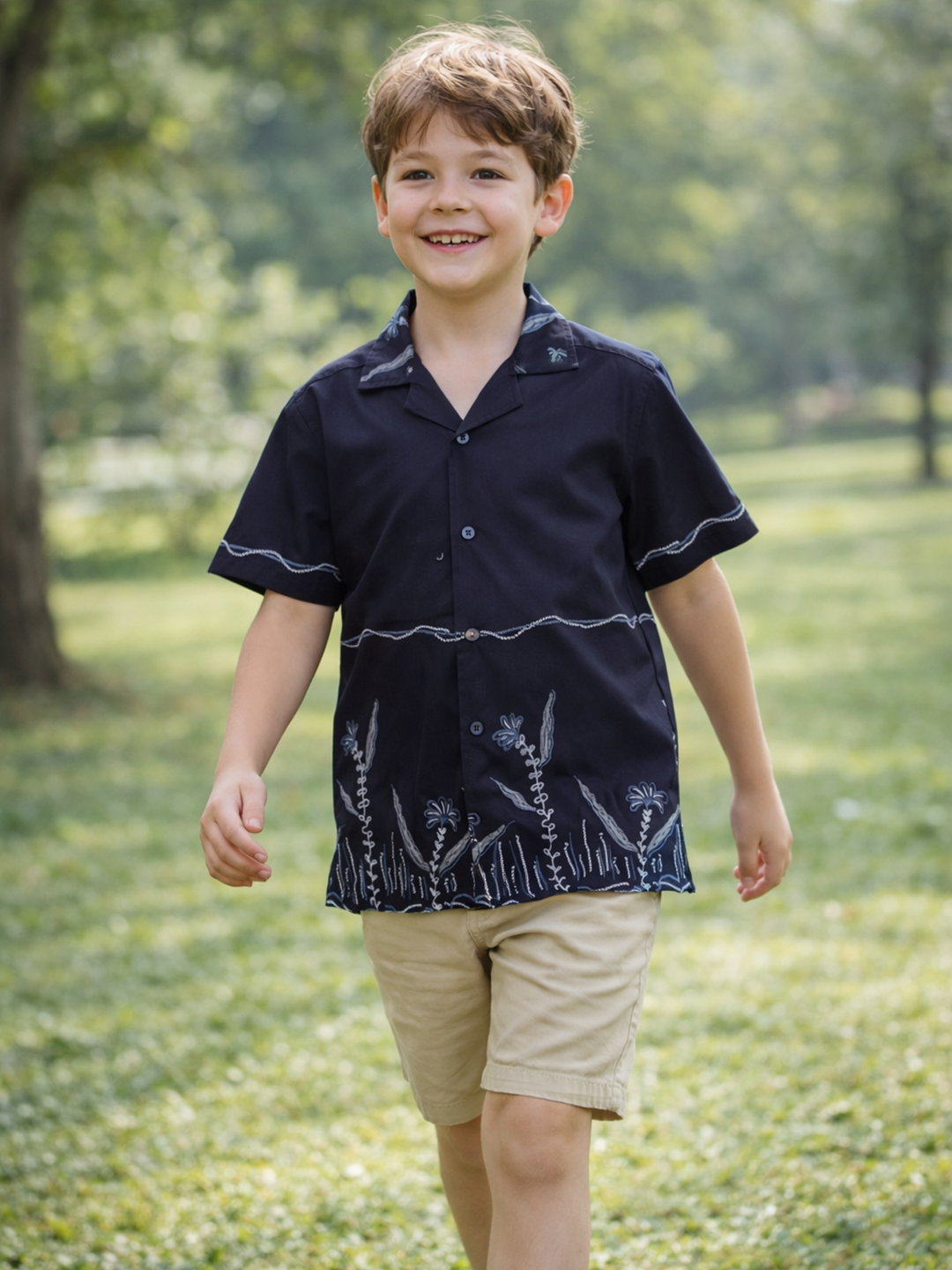 Boy Blue Printed Shirt