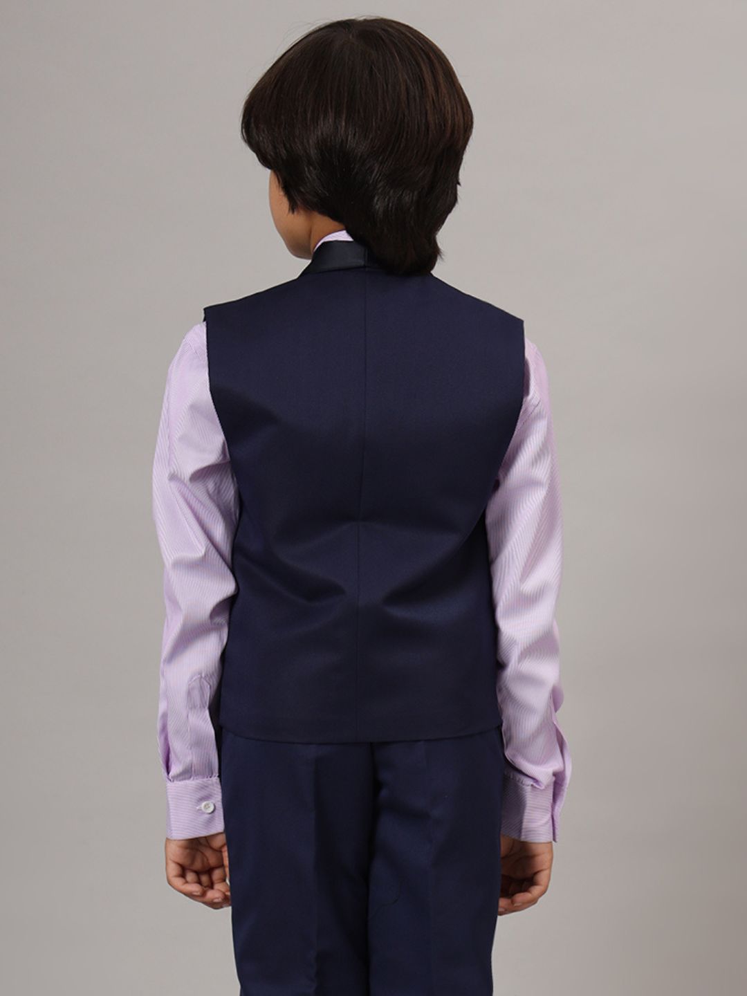 Boys Blue Tuxedo Waistcoat - Tahvo India