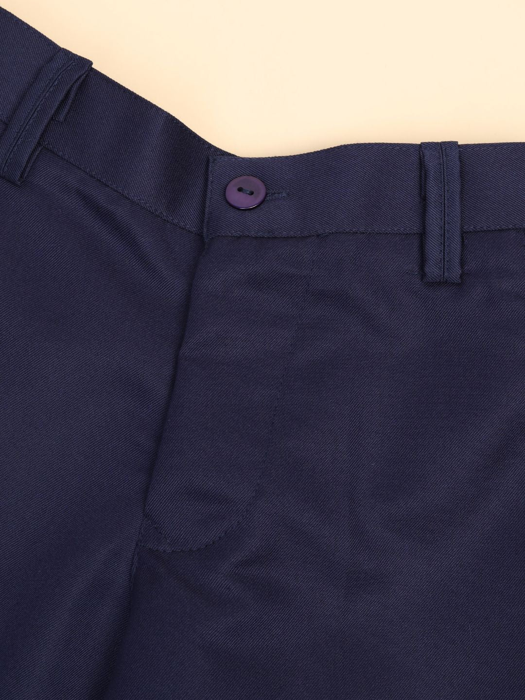 Blue Notched Lapel Blazer & Trouser Set - Tututree