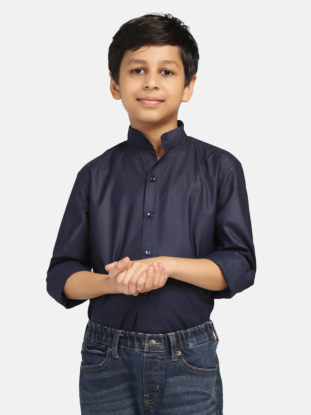 Boys Navy Blue Shirt - Tahvo India