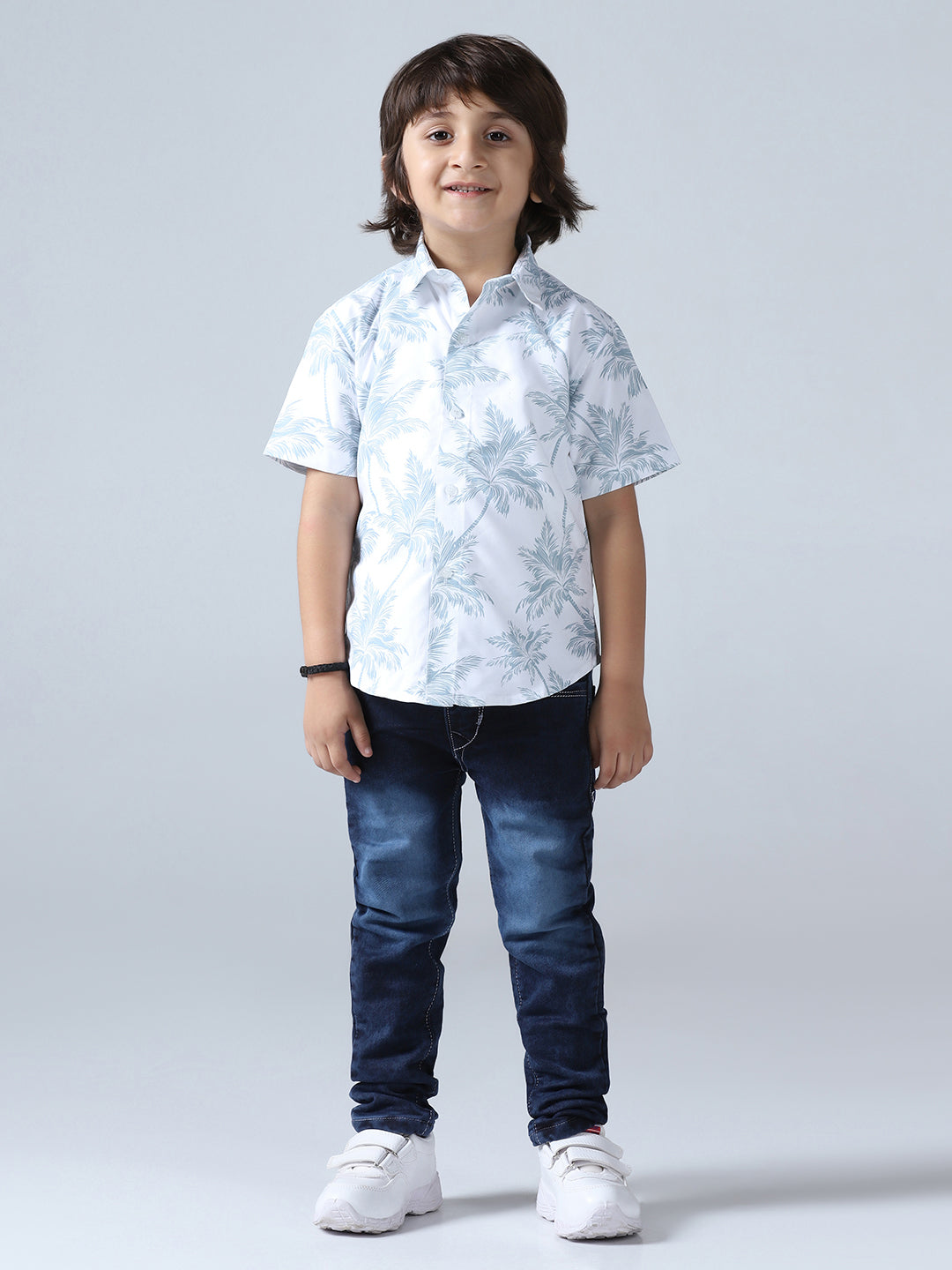 Boys Coco Tree Print Shirt