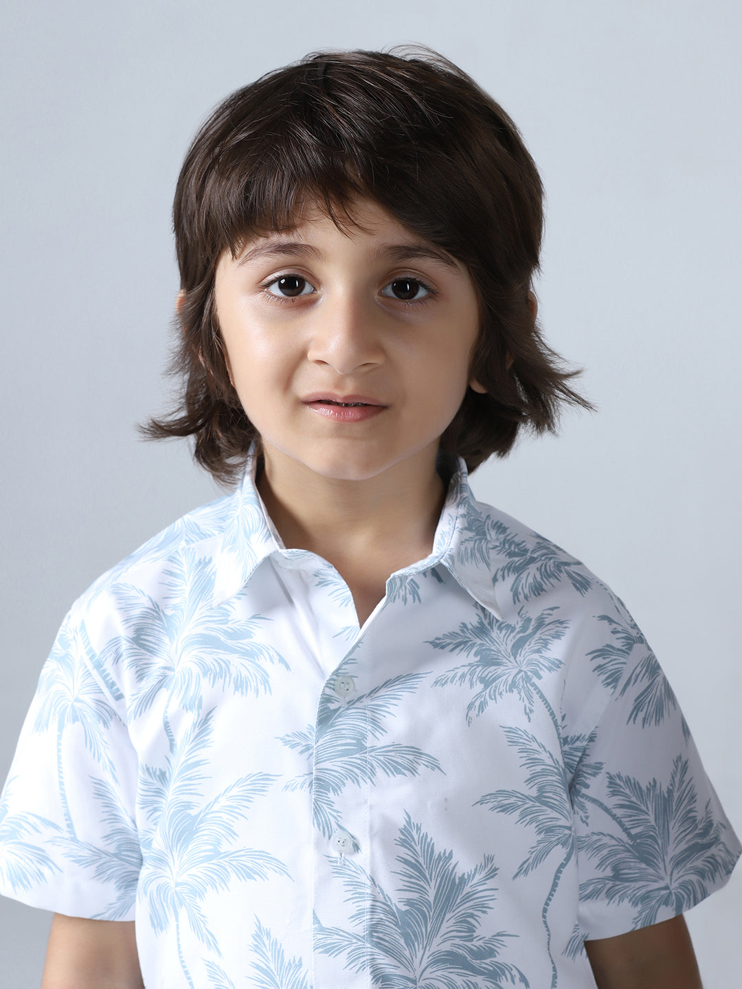 Boys Coco Tree Print Shirt