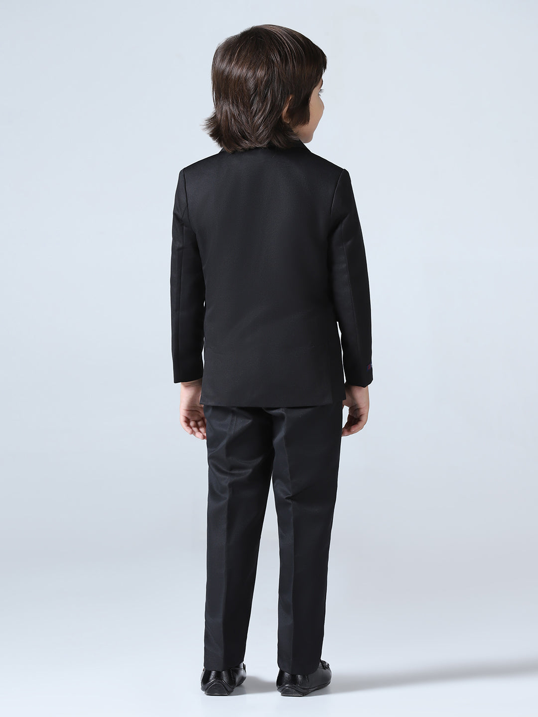 Black Notched Lapel suit set