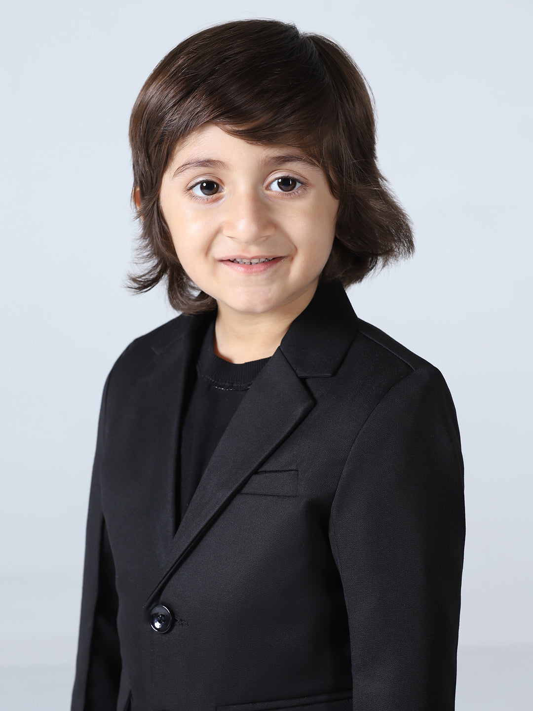 Black Notched Lapel suit set