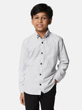 Kids White Striped Shirt - Tahvo India
