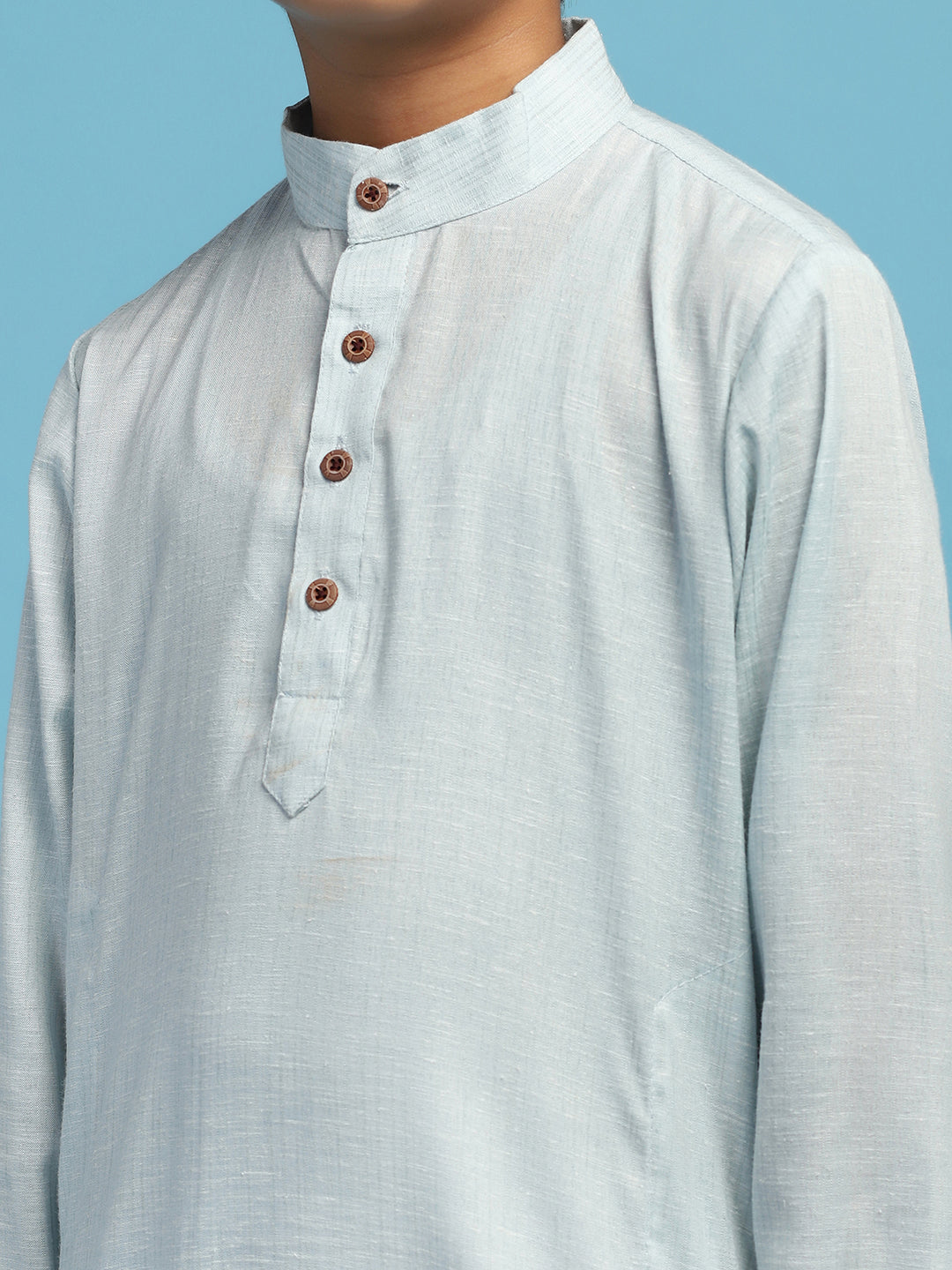 Boys Solid Kurta Pyjama Set - Tahvo India