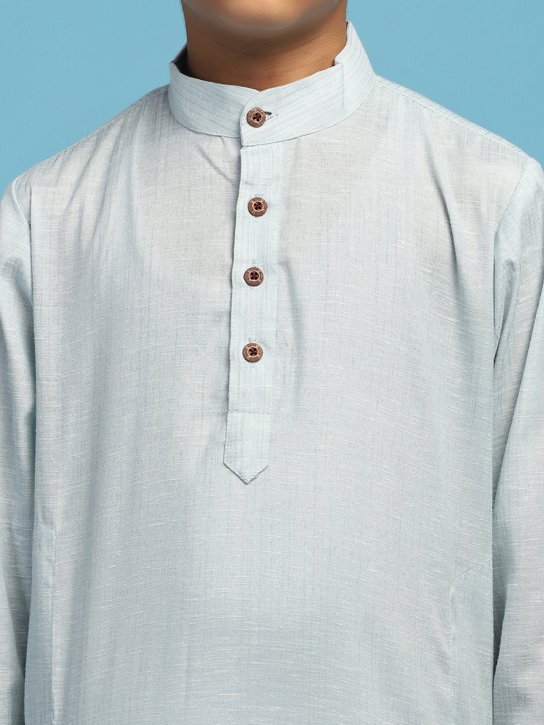 Boys Solid Kurta Pyjama Set - Tututree