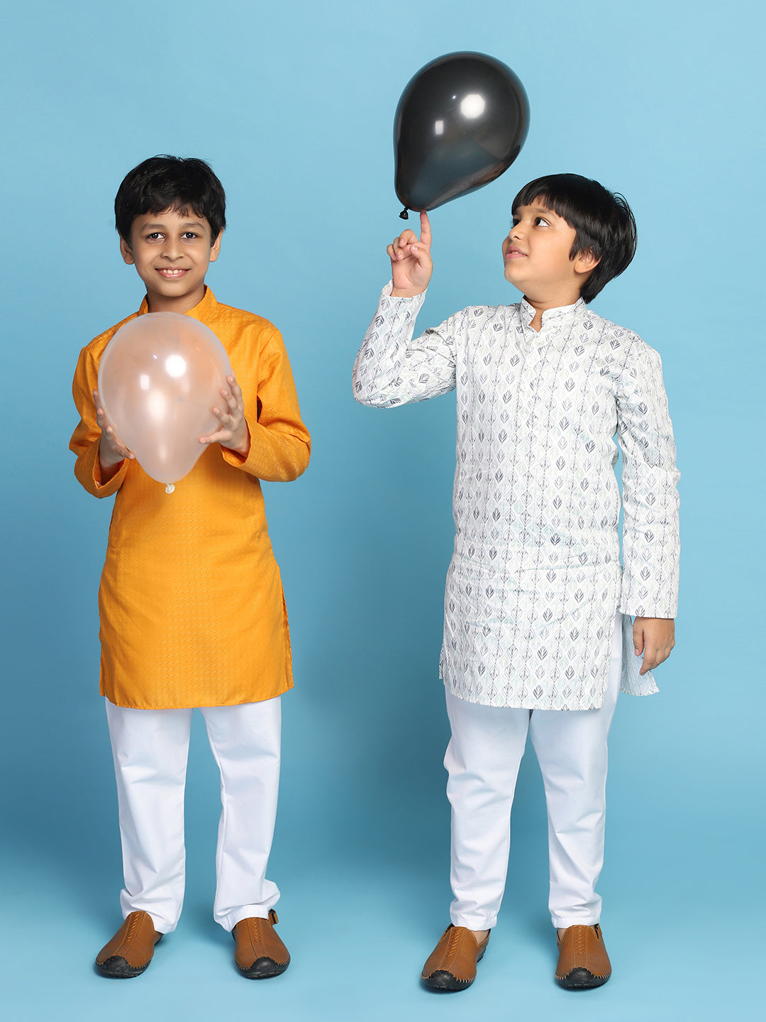 Kids Printed Kurta Set - Tahvo India