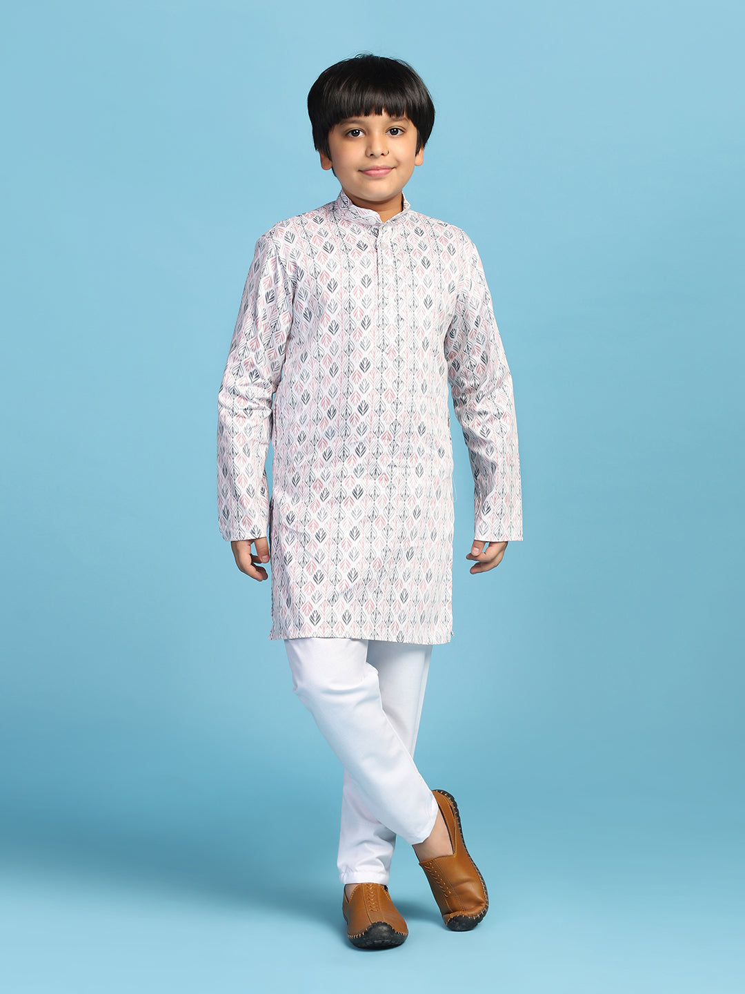 Kids Printed Kurta Set - Tahvo India