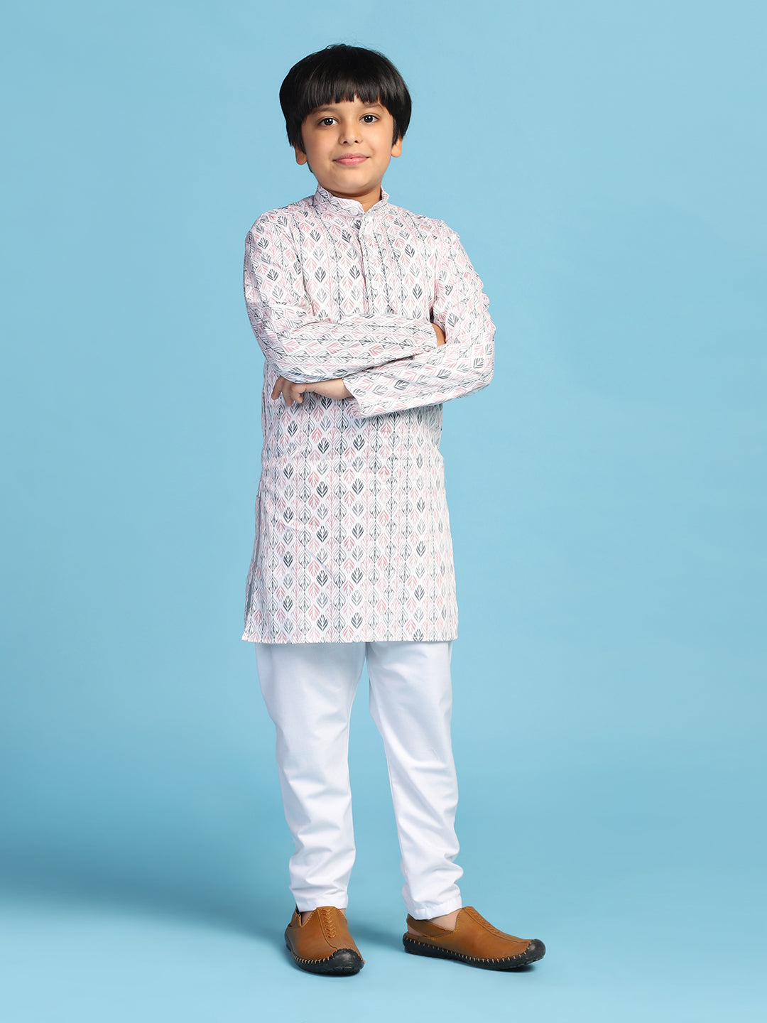 Kids Printed Kurta Set - Tahvo India