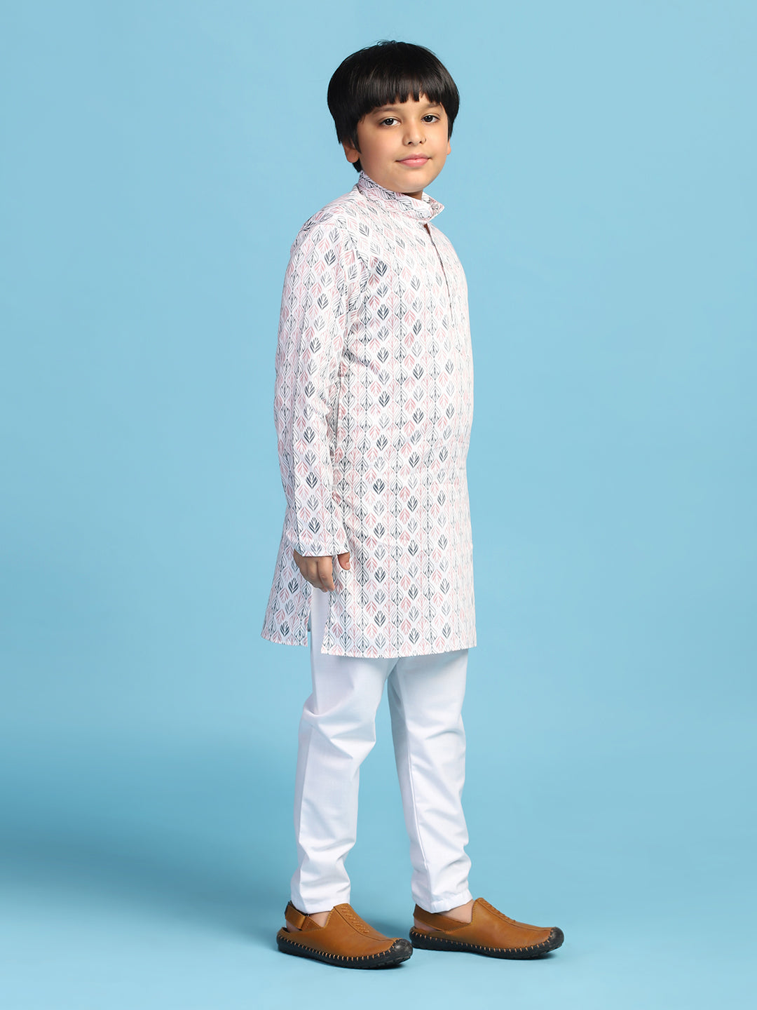 Kids Printed Kurta Set - Tututree