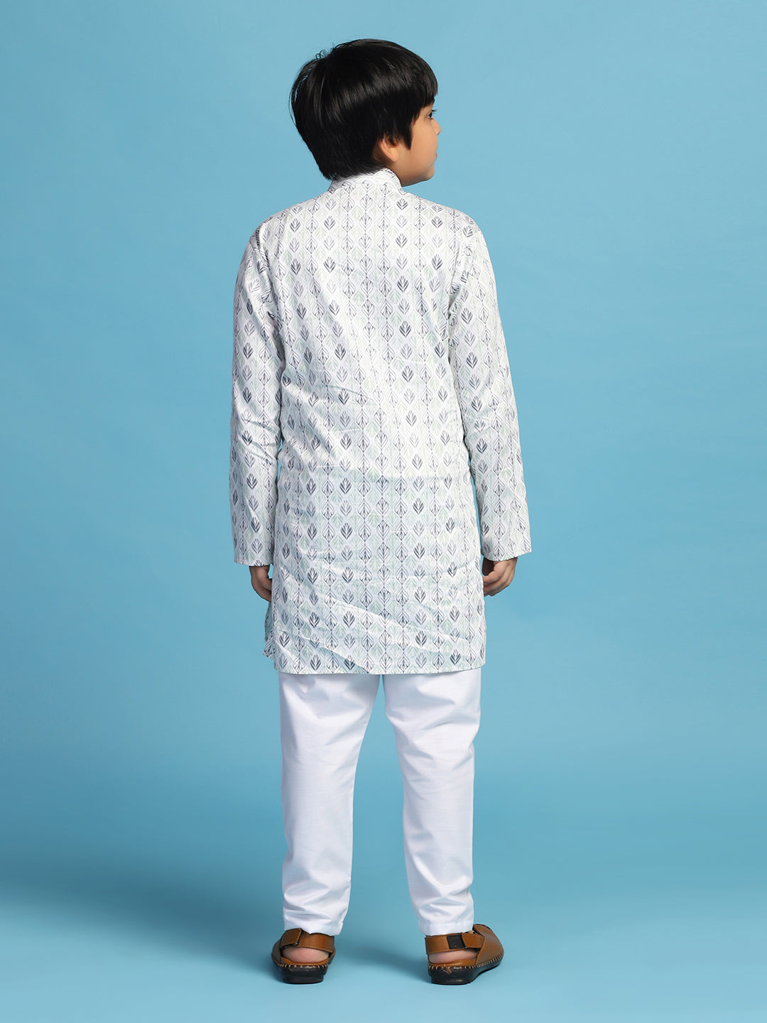 Boys Cotton Printed Kurta Set - Tahvo India