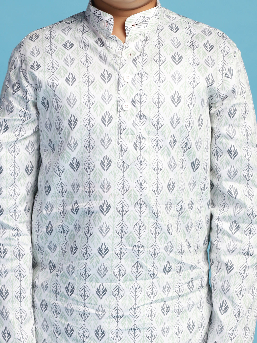 Boys Cotton Printed Kurta Set - Tahvo India