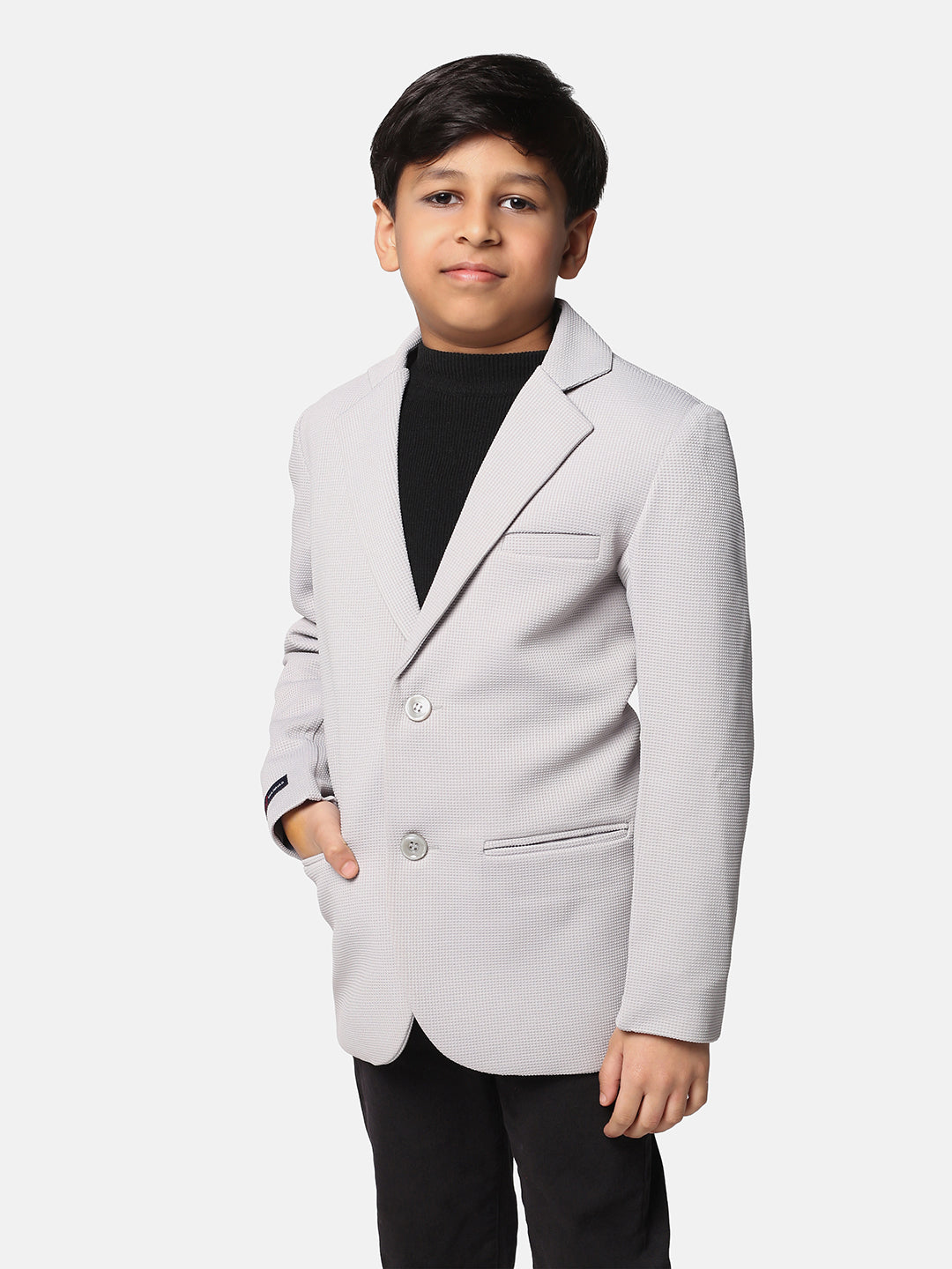 Solid Single Breasted Party Boys Blazer - Tahvo India