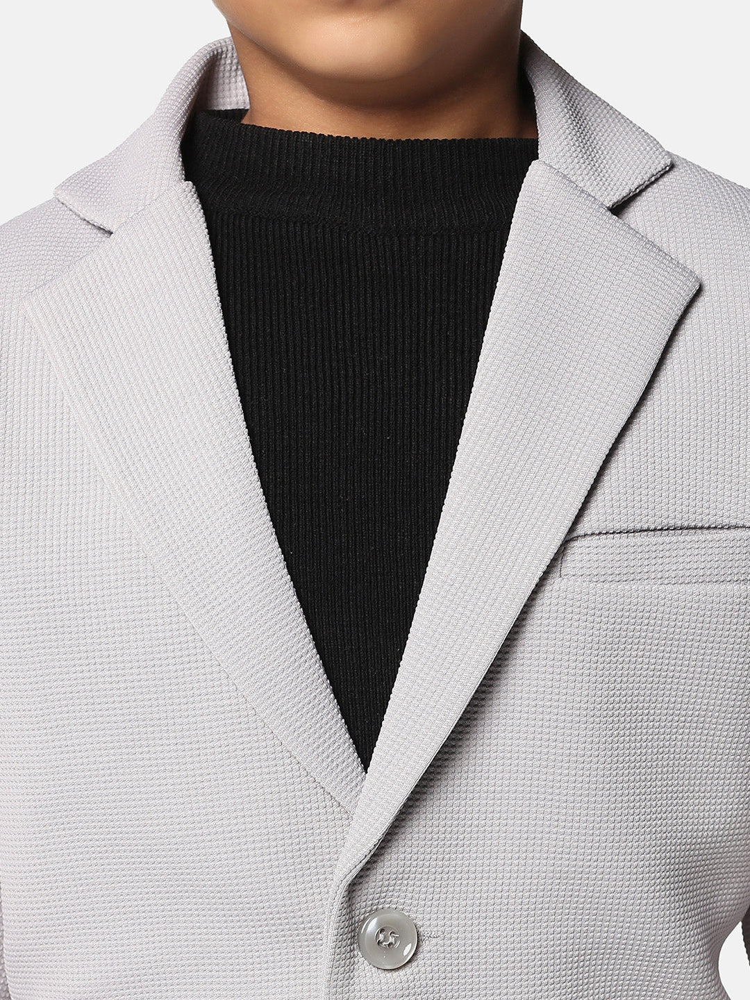 Solid Single Breasted Party Boys Blazer - Tahvo India