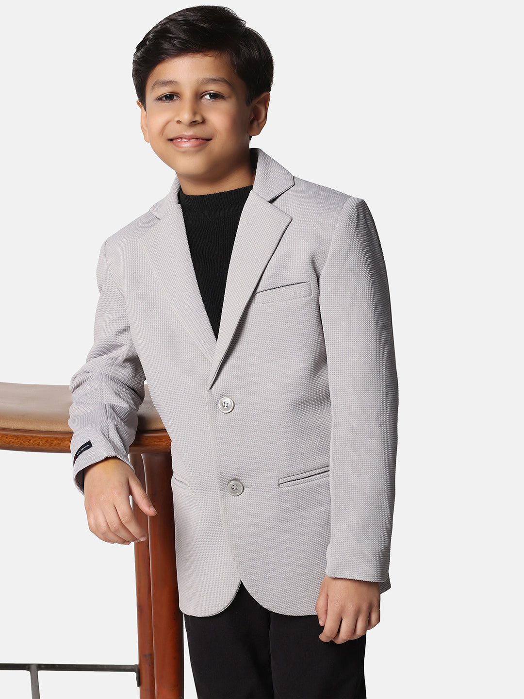 Solid Single Breasted Party Boys Blazer - Tahvo India
