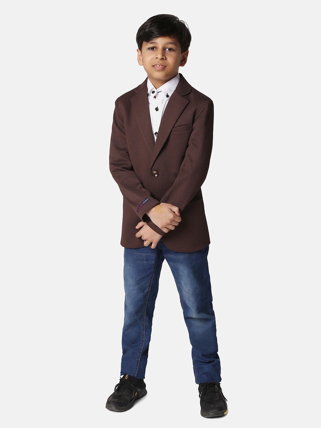 Boys Brown Blazer - Tahvo India