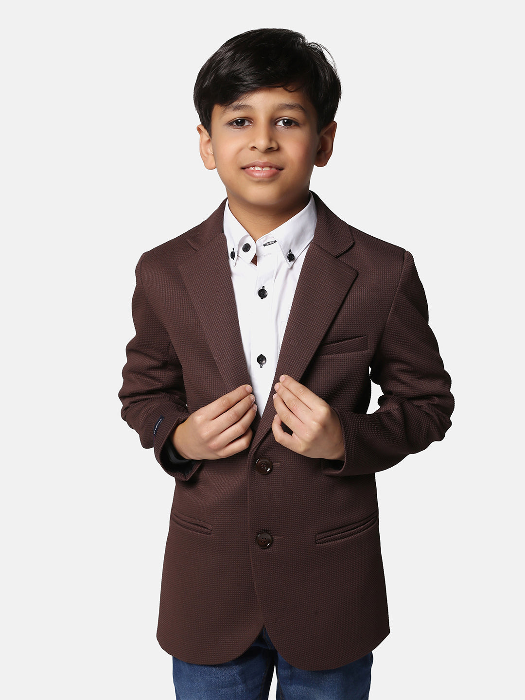 Boys Brown Blazer - Tahvo India