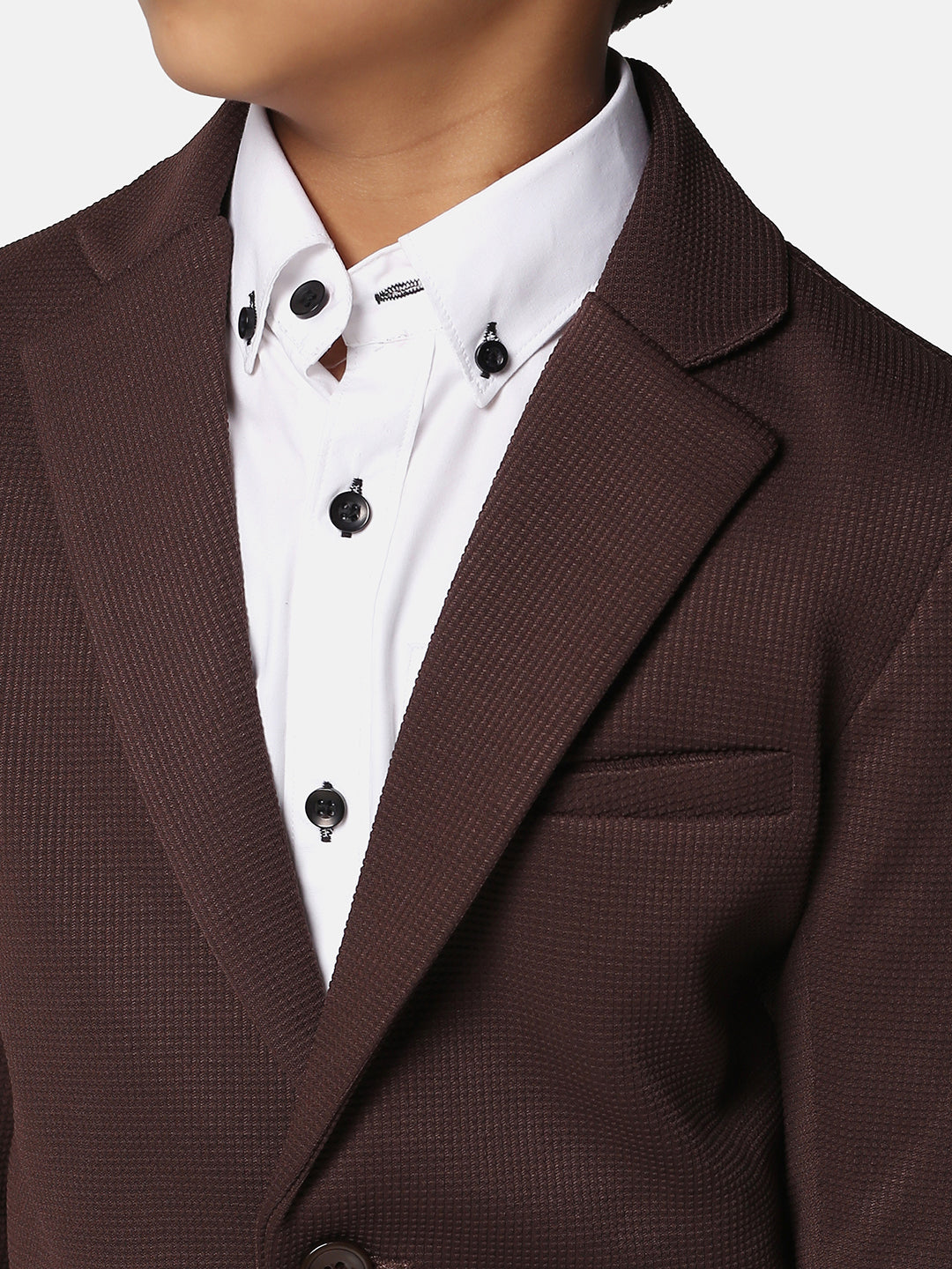 Boys Brown Blazer - Tahvo India