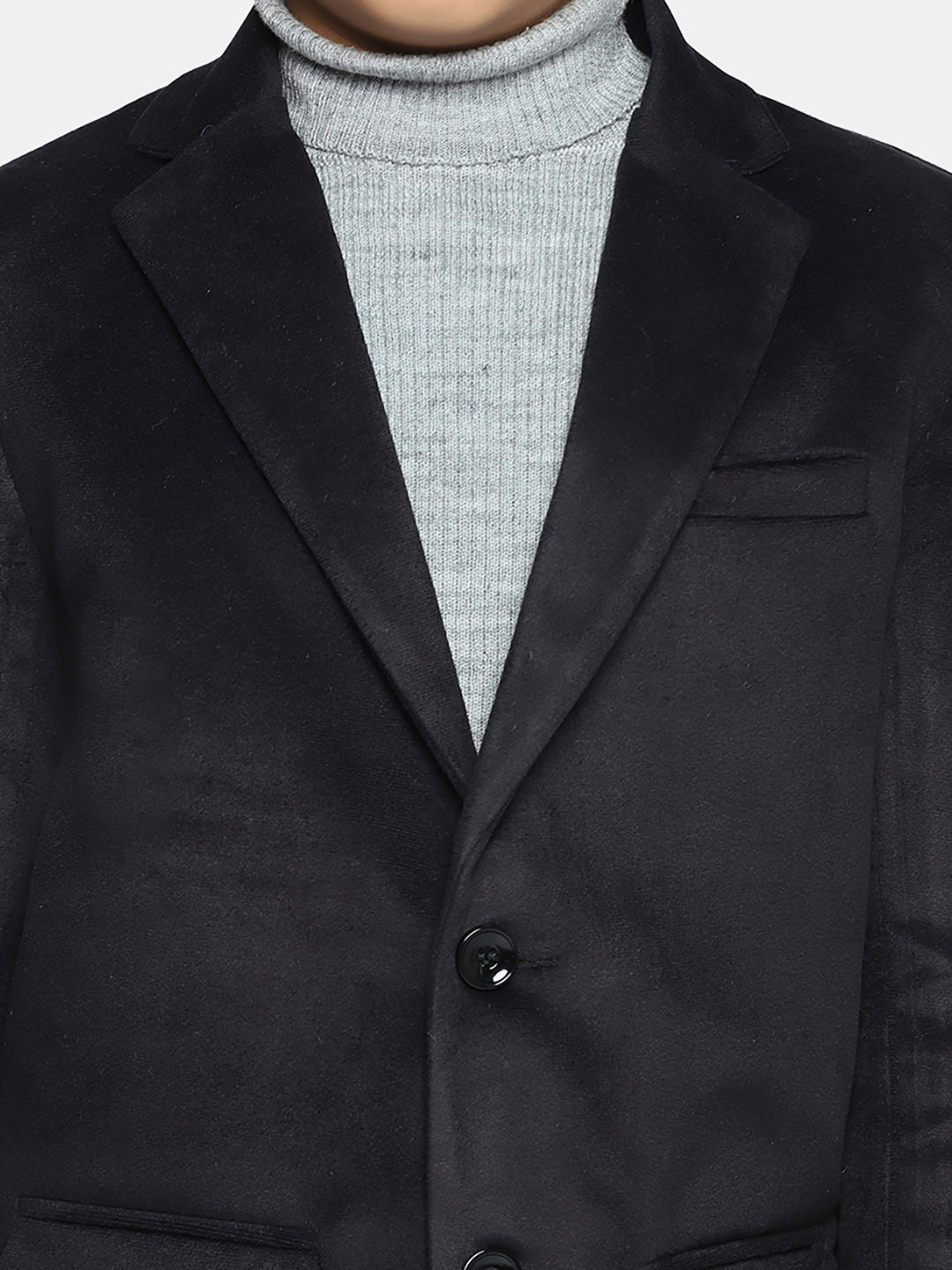 Kids Black Velvet Blazer - Tahvo India