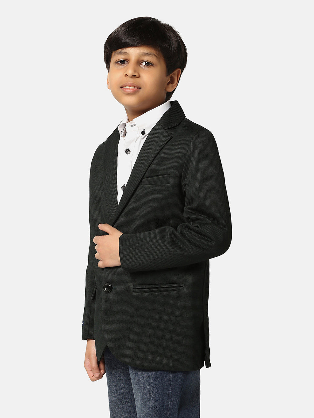 Boys Green Blazer - Tahvo India