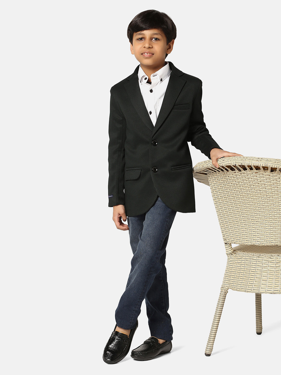 Boys Green Blazer - Tahvo India