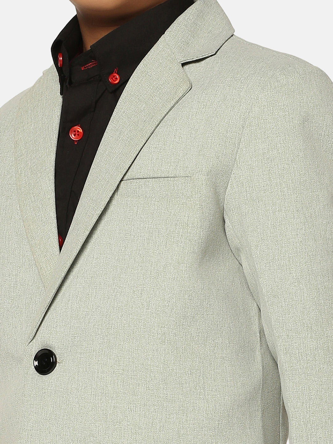 Boys Green Suede Blazer - Tahvo India