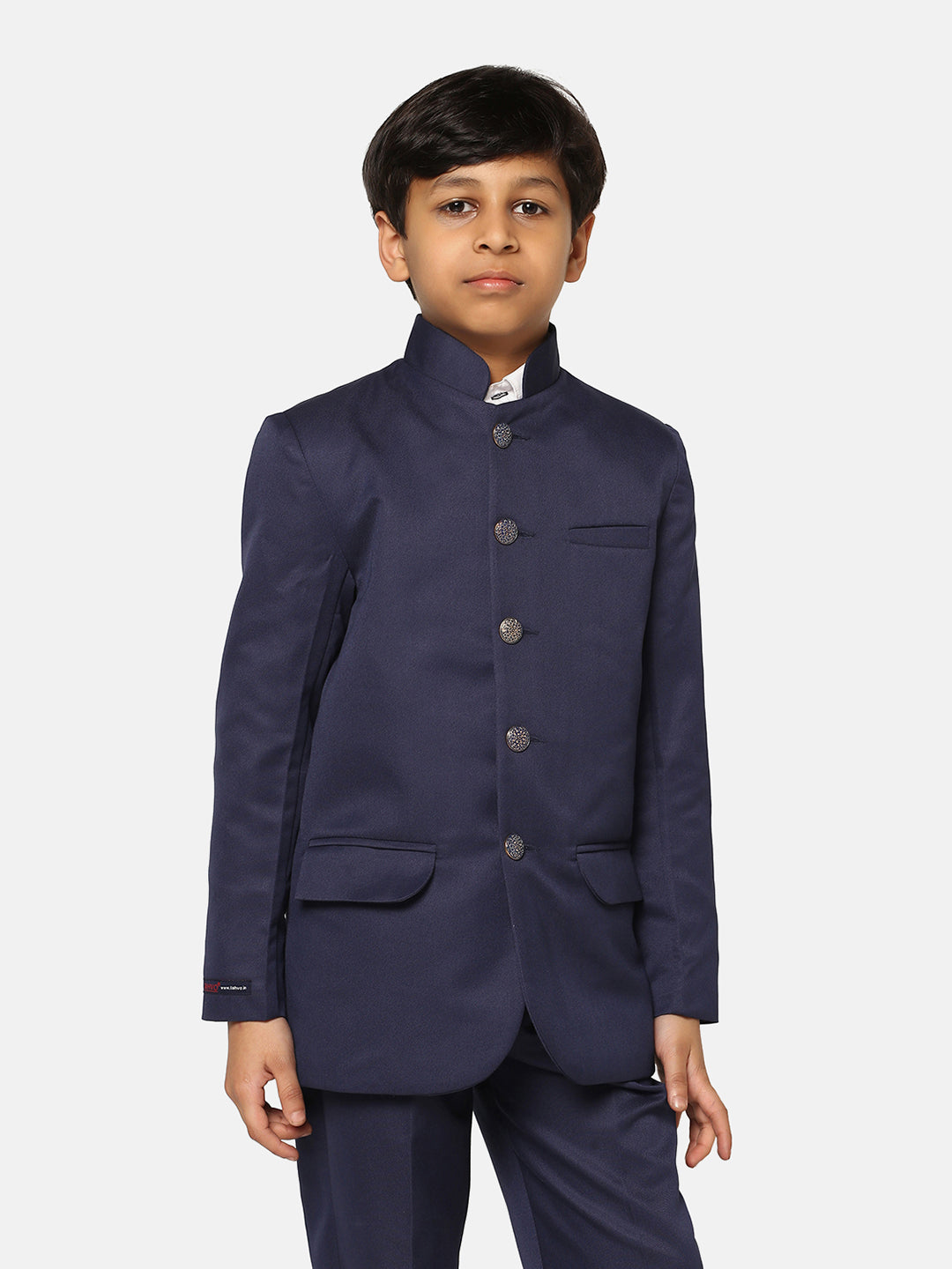 Kids Blue Bandgala Blazer - Tahvo India