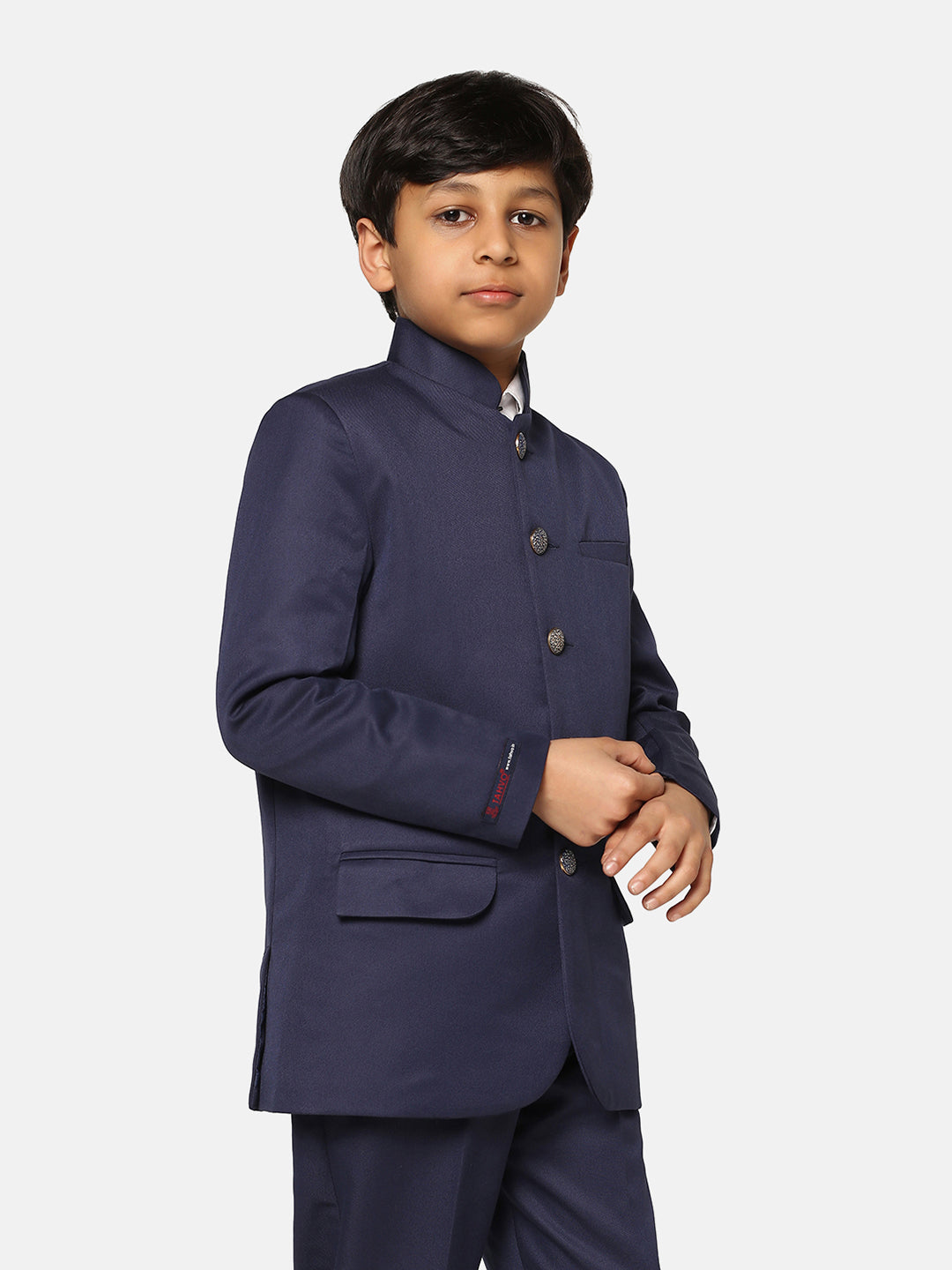 Kids Blue Bandgala Blazer - Tahvo India